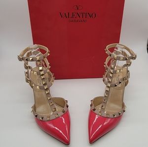 Valentino Rockstud Ankle Strap shoes